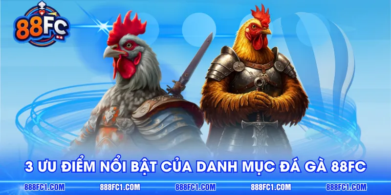 3 ưu điểm nổi bật của danh mục đá gà 88FC