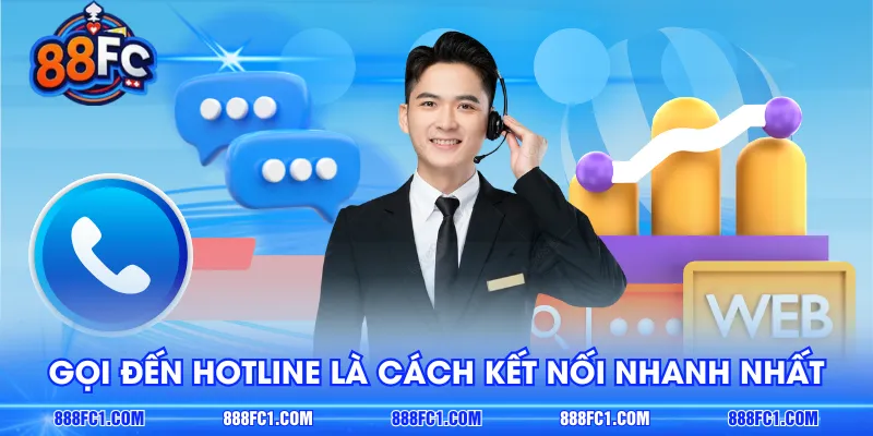 Gọi đến hotline là cách kết nối nhanh nhất