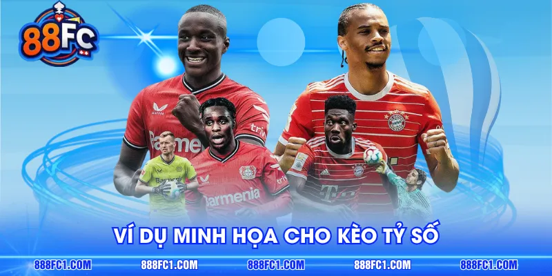 Ví dụ minh họa cho kèo tỷ số